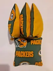 4 Cornhole Bag Set Corn Hole Green Bay Packers GR/YW