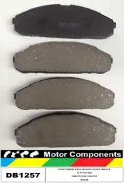 Brake Pads for NISSAN PATROL GQ Y60 WAGON HEAVY DUTY DUSTLESS DB1257 TWIN PISTON