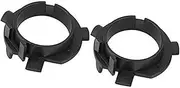 ZUXIM H7 LED Headlight Bulbs Adapters Holder Retainers, Headlights Bulb Base Holder Adapters H7 Retainer Sockets (Black) (2 Pair) h7 headlamp Adapter Headlight Holder Retainers