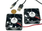 2 Pieces USB 5v 5020 fan dc 50x50x20 5cm 50mm 2pin heatsink computer CPU A46