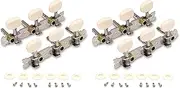 Mellisso 2X Vintage Guitar Tuning Pegs Gold Plated Machine Heads Tuning Keys Tuners Single Hole for Classical Guitar 3L