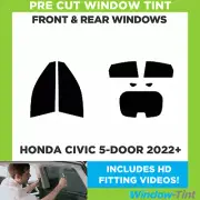 For Honda Civic 5-door Hatchback 2022+ Full Pre Cut Window Tint Kit Front & Rear