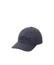 Loewe Logo Embroidered Cap navy blue