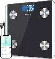 Etekcity Smart Rechargeable Scale for Body Weight and Fat Percentage, Accurate D