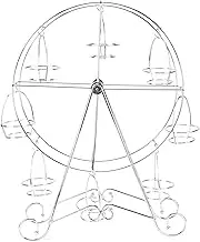 Baxnore Ferris Wheel Cupcake Stand Iron Rotating Display, 8 Dessert Holder with Detachable Arms, Party Serving Rack for Birthdays Weddings, Heavy Duty Metal Dessert Table Decor