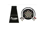 Target Darts OMNI Tex Titan Dart Board, Black Surround, Dart Mat + Darts