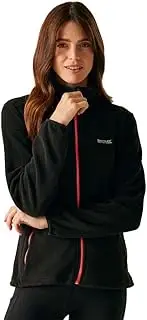 [REGATTA] Womens/Ladies Floreo IV Full Zip Fleece Jacket (UK Size: 16 UK) (Black/Peach Bloom)