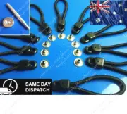 Bungee Loops - 15 x 80mm, 2 x 120mm Marine Bunji Loops with TOOL