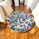 36" Mix Agate Stone Coffee Table Handmade Furniture Cafeteria Modern Arts Decors