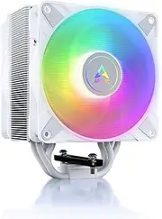 [ARCTIC] Freezer 36 A-RGB - Single Tower CPU Fan with Push-Pull, Two 120mm P Fans with Optimized Pressure, Fluid Dynamic Bearing, 200-2000 RPM, 4 Heatpipes, Incl. MX-6 - White