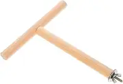 HOMOBABE Natural Parrot Perch Stand Shaped Bird Playground for Parrots Durable and Safe Grinding for Exercise and Rest Bird Cages