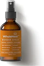 WholeNest Wonder Spray Postpartum Essentials - All-Natural Perineal Spray with Witch Hazel, Frankincense Oil, & Lavender for After Birth Pain, Recovery, C-Section Scars, Stitches, Headache & Stress