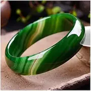 [Generic] Jade Bracelet Ladies Accessories Agate Chalcedony Jade Bracelet Jade Bracelet (Color : D, Size : 61-62mm)