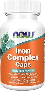 NOW Foods Iron Complex, 100 Veg Caps