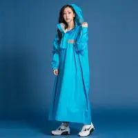 在飛比找Yahoo!奇摩拍賣優惠-君邁雨衣/藏衫罩背背款，背包太空連身式風雨衣，一件式雨衣，藍