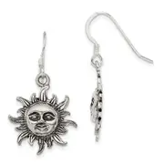 Sterling Silver Sun Earrings