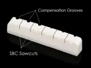 GeetarGizmos COMPENSATED / SB Concept BONE Nut handcrafted for YAMAHA Guitars