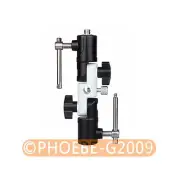 Flash Shoe Swivel Umbrella Holder Light Stand 1/4"-3/8" Adapters Bracket U Type