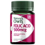 🎐黃小姐的異想世界🎐NATURES OWN FOLIC ACID 500MG 120 TABLETS