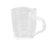 Glass Measuring Cup,Reusable Double Spout Insulated Sturdy Coffee Milk Cup Glass Measuring Cup