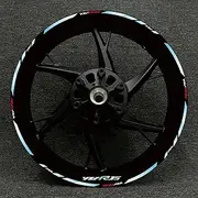 for YZF R15 Motorcycle Logo 17 Inch Inner and Outer Wheel Rim Hub Decal Decoration Waterproof High Reflective Sticker (Color : R1526)