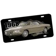 1968 Corvair Monza Convertible Design Aluminum License Plate Sign