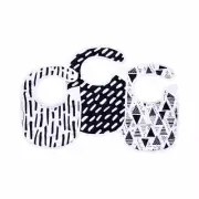 Tiny Twinkle - Feeder Bib - Black & White Set of 3