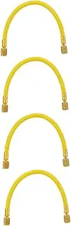 CHILDWEET 4pcs Portable Car Ac Recharge Kit Recharge Hose Tube Easy Install for Car Repair Maintenance