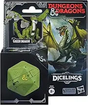 Dungeons & Dragons Dicelings Green Dragon Collectible D&D Monster Dice Converting Giant d20 Action Figures Role Playing Dice