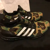 在飛比找蝦皮購物優惠-Adidas Ultra Boost x Bape聯名 軍綠