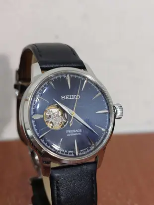 日本製 精工 Seiko Presage Blue Moon 調酒師系列 藍月 鏤空透視 機械錶 腕錶 手錶