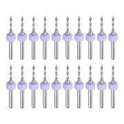 20pcs Micro PCB Drill Bits 1.6mm Tungsten Steel for CNC Engraving