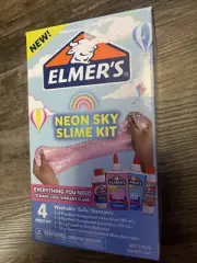 Elmer's Neon Sky Slime Kit Contains Everything You Need! 4 Piece Kit. NEW