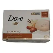 Dove Beauty Cream Bar Shea Butter & Vanilla Scent Soap Bar 1 Pack of 4 bars