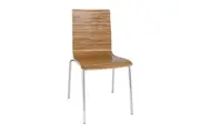 Bolero Square Back Side Chair Zebrano (Pack of 4) - Cafe Chairs (GR344) - GR344
