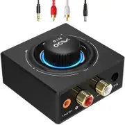B06T3 Bluetooth 5.3 Receiver, 100ft RCA Bluetooth Audio Adapter for 3.5mm Jac...