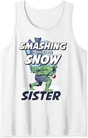 [Marvel] Hulk Smashing Through The Snow Sister Portrait Tank Top