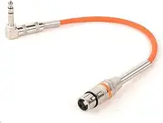 ROBAUN 1PCS XLR to 90 Degree 6.5 TRS Balanced Audio Cable XLR Cannon Stereo Karon Microphone Mixing Console Sound Card Extension Line(Orange-F,30m)