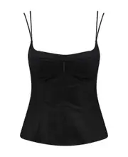 Stella McCartney Peplum Top IT42,IT38,IT36 Black
