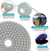 11Pcs Diamond Polishing Pads 4 inch 100mm Wet/Dry Polishing Pads 50-6000 RTY