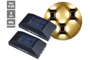 LED Solar Lights Outdoor Garden Light Solar 4-way Emitting Floodlight Wall Deocration Waterproof Bulk Discount for Multi-Pack