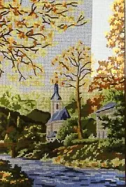 "Scenery" Printed Needlepoint Tapestry Canvas Collection D'art 6129