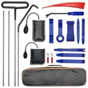 19pcs Car Lockout Kit Easy Entry Car Long Grabber Air Wedge Pump Auto Trim Removal Tool Essential E