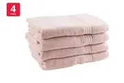 Onkaparinga Set of 4 600GSM Flinders Bath Towels (Pink Blush)