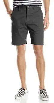 Volcom Mens Clothing Frickin Lightweight Shorts Black Size 33