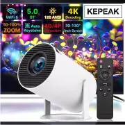 Smart Projector with Android TV 11.0 HIPPUS 5G Bluetooth Projector 4k Supported