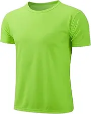 [Jugaoge] Kids Boys Quick Dry Short Sleeve Sports T-Shirts Workout Exercise Athletic Tee Shirts Activewear