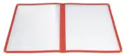 Menu Cover, Double Fold, 9-3/8" x 12-1/8", Red (25 Each)