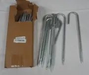 16 J Hook Heavy Duty Galvanized Reinforced Ground Nail Anchor Canopy Tent