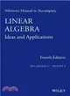 Solutions Manual to Accompany Linear Algebra ― Ideas and Applications